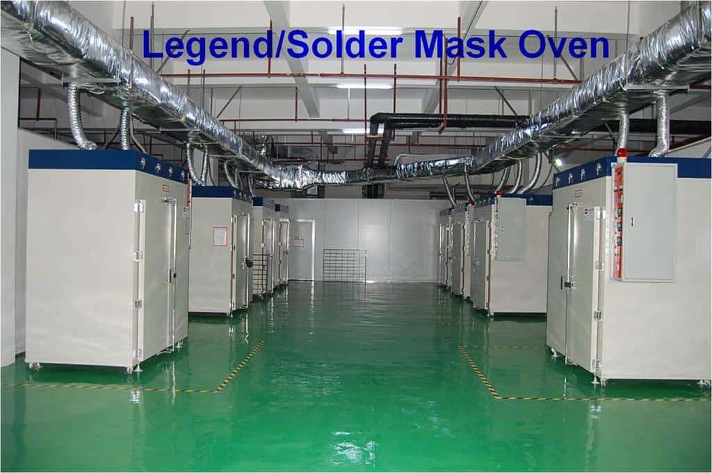 PCB Legend solder mask overn